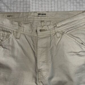 Todd Snyder cream carpenter pants